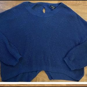 Express. Royal blue slouchy sweater